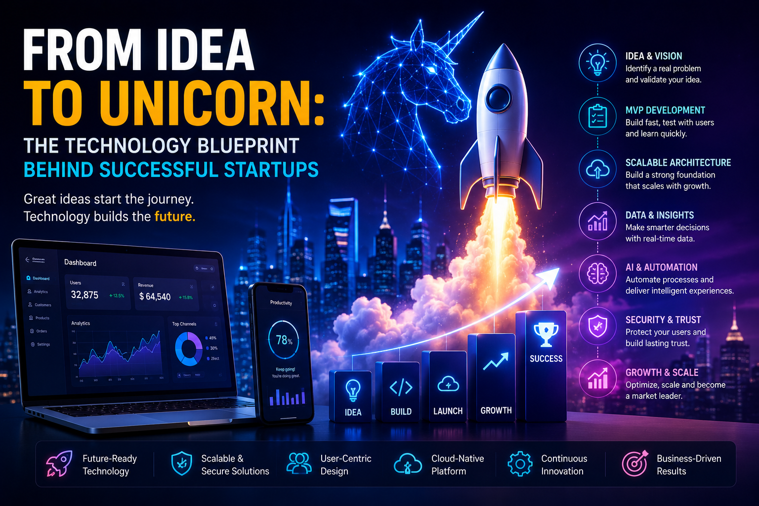 From Idea to Unicorn: The Technology Blueprint Behind Successful Startups